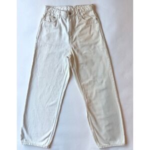Dr Denim Donna Two Tone White AJ3 Jeans-Baggy Loose Fit-Wide Leg-Women Sze 29x32